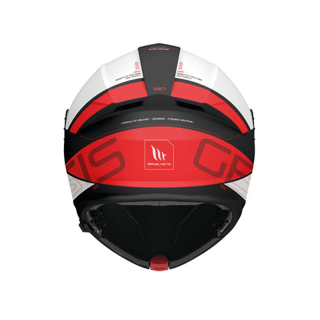 MT Genesis Atempo Motorcycle Flip Front Helmet - Red