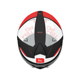 MT Genesis Atempo Motorcycle Flip Front Helmet - Red