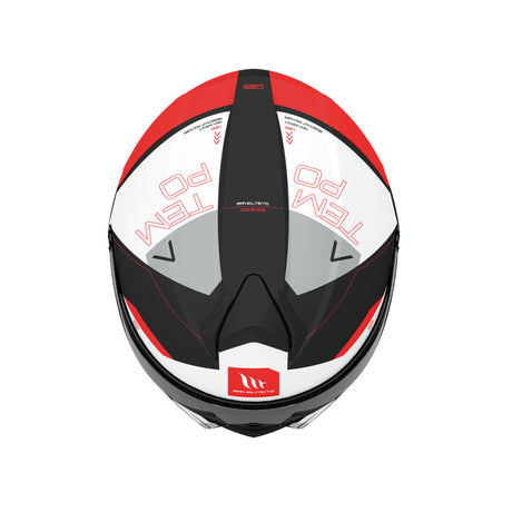 MT Genesis Atempo Motorcycle Flip Front Helmet - Red