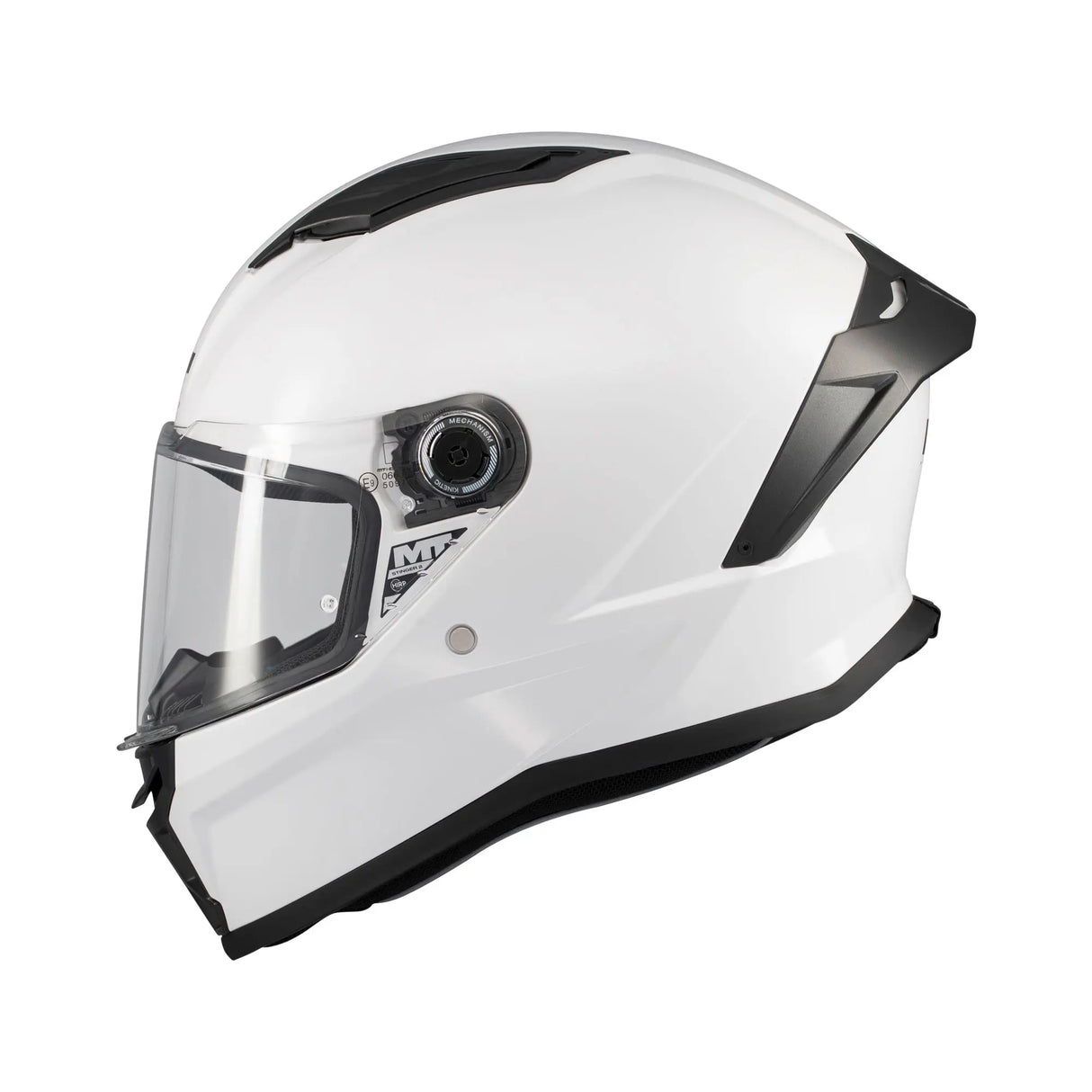Kids MT Stinger 2 Youth Pure Gloss White Motorcycle Helmet
