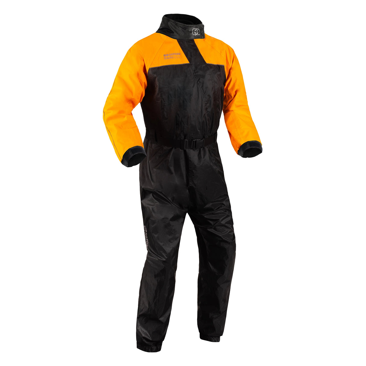Oxford Rainseal Motorcycle Waterproof Oversuit - Black Orange