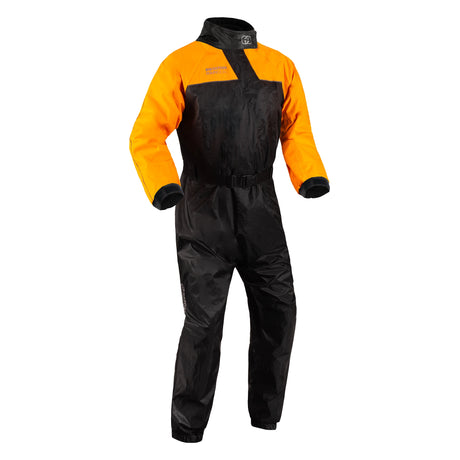Oxford Rainseal Motorcycle Waterproof Oversuit - Black Orange