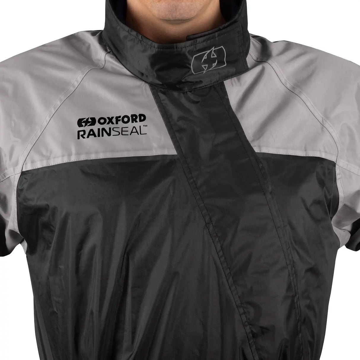 Oxford Rainseal Motorcycle Waterproof Oversuit - Bright Black
