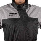 Oxford Rainseal Motorcycle Waterproof Oversuit - Bright Black