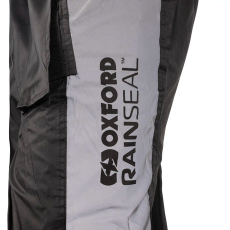 Oxford Rainseal Motorcycle Waterproof Oversuit - Bright Black