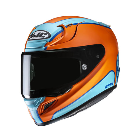 HJC RPHA 12 Respon Motorcycle Full Face Helmet Blue Orange