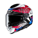 HJC RPHA 72 Goldy Motorcycle Full Face Helmet White Blue Red