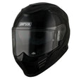 Simpson Venom Solid Gloss Black Motorcycle Helmet