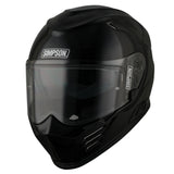 Simpson Venom Solid Gloss Black Motorcycle Helmet