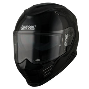 Simpson Venom Solid Gloss Black Motorcycle Helmet