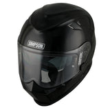 Simpson Venom Solid Gloss Black Motorcycle Helmet