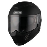 Simpson Venom Solid Matt Black Motorcycle Helmet