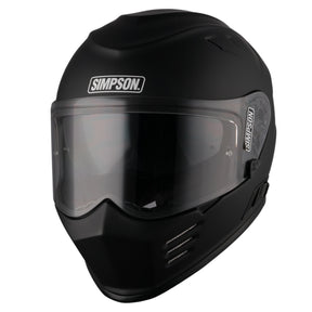 Simpson Venom Solid Matt Black Motorcycle Helmet