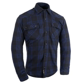 Oxford Kickback 3.0 Armoured Mens Shirt Navy