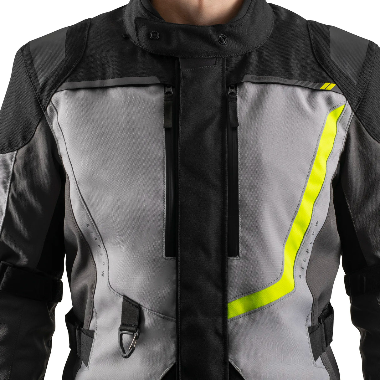 Oxford Montreal 5.0 Dry2Dry Men's Motorcycle Jacket Grey / Black / Fluo