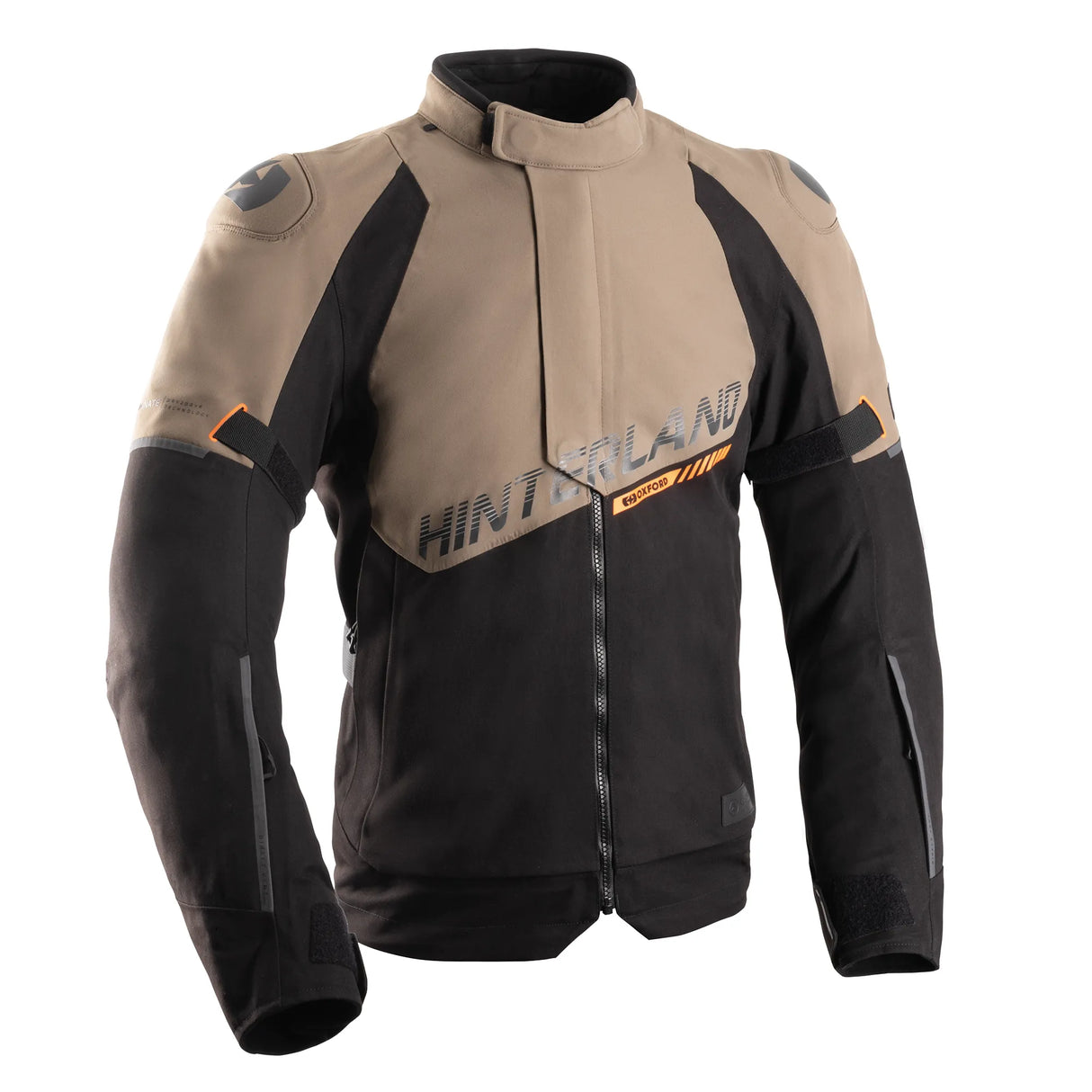 Oxford Hinterland 2.0 Dry2Dry Trilaminate Men’s Motorcycle Jacket - Black Desert Orange