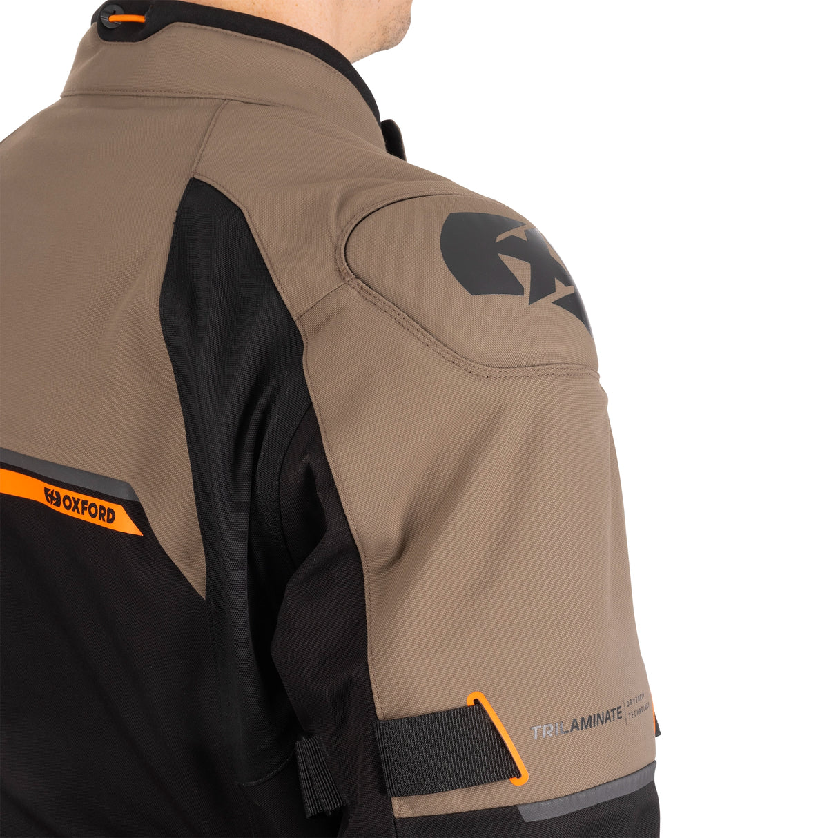 Oxford Hinterland 2.0 Dry2Dry Trilaminate Men’s Motorcycle Jacket - Black Desert Orange