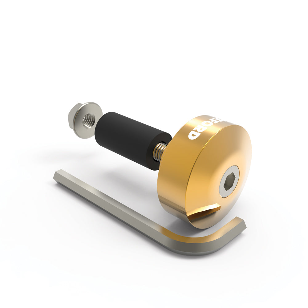Oxford OX592 Aluminium Motorcycle Motorbike 22mm Handlebar Bar Ends 1 Universal Gold