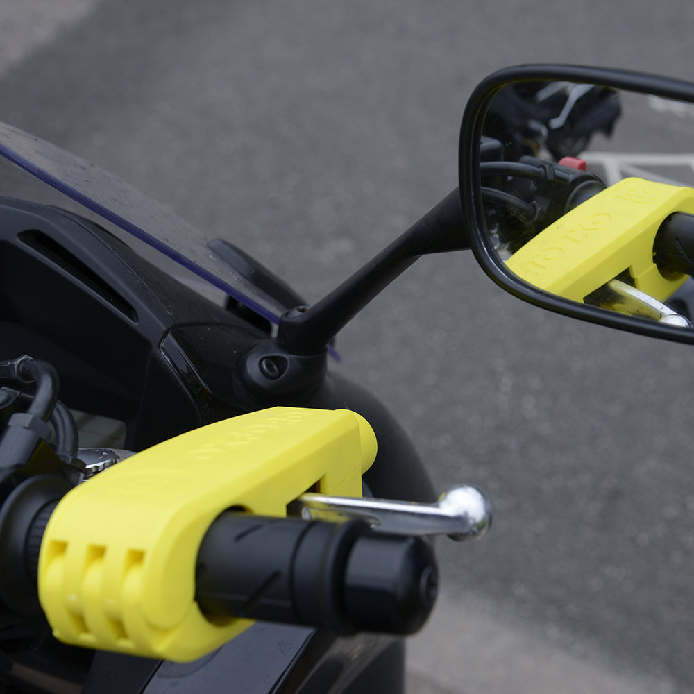 Oxford LK301 Motorcycle Throttle Brake Lever Lock Leverlock Yellow