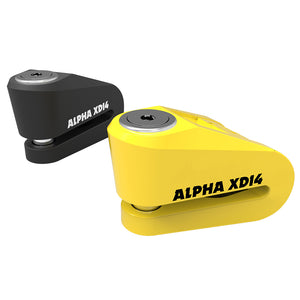 Oxford Alpha XD14 Disc Lock 14mm pin Black Yellow