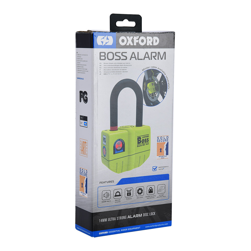 Oxford Boss Security Motorcycle Alarm 12mm Chain Lock