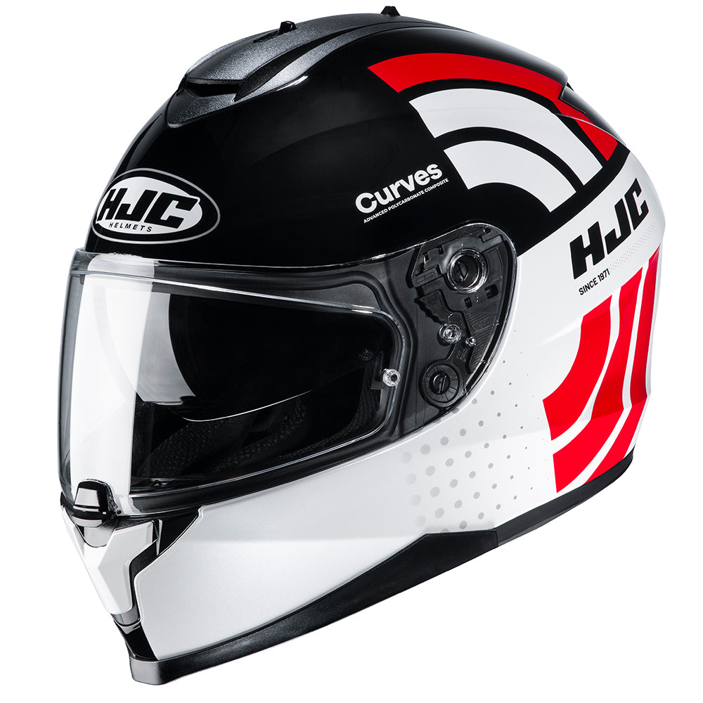 HJC C70 Curves MC1 Red Motorcycle Helmet