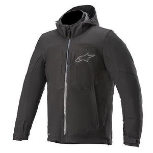 Alpinestars Stratos V2 Techshell Drystar Jacket Hooded Waterproof Black