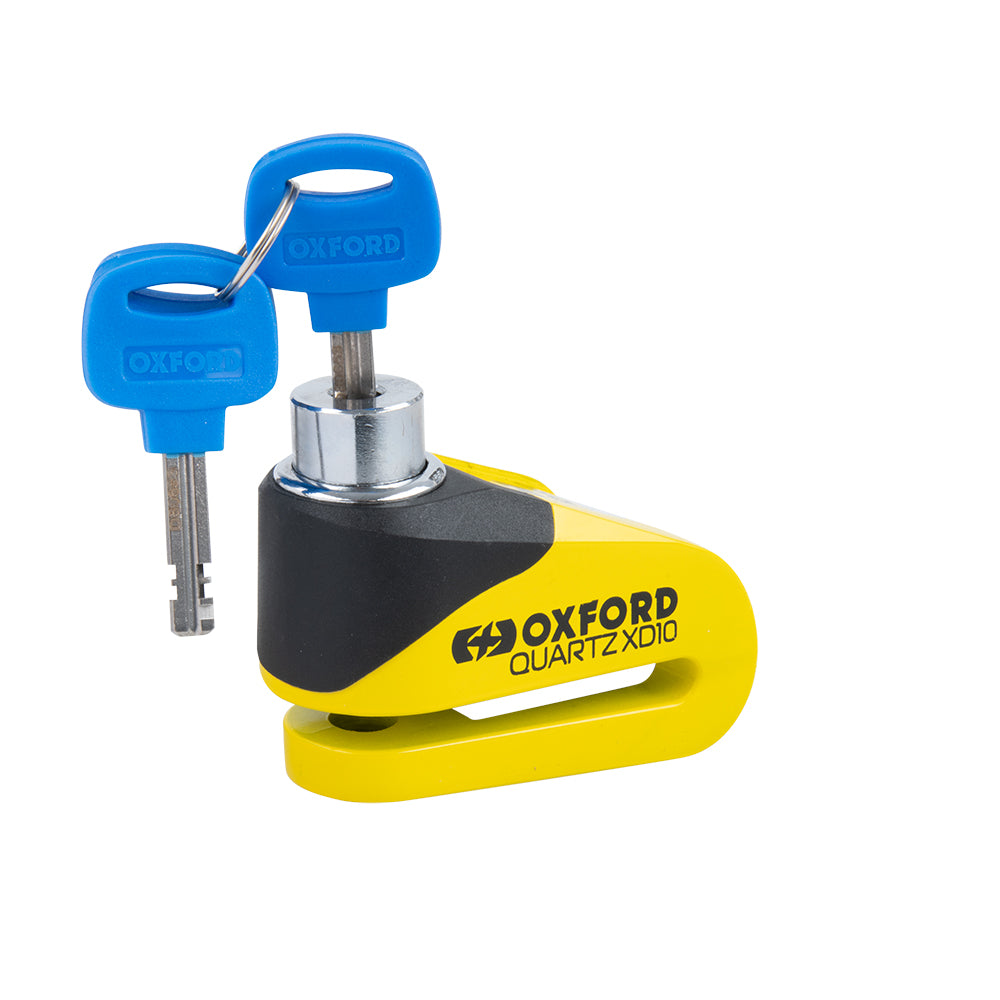 Oxford LK209 Quartz XD10 Motorcycle Disc Lock Yellow Black
