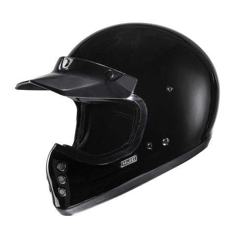 HJC V60 Gloss Black Motorcycle Helmet