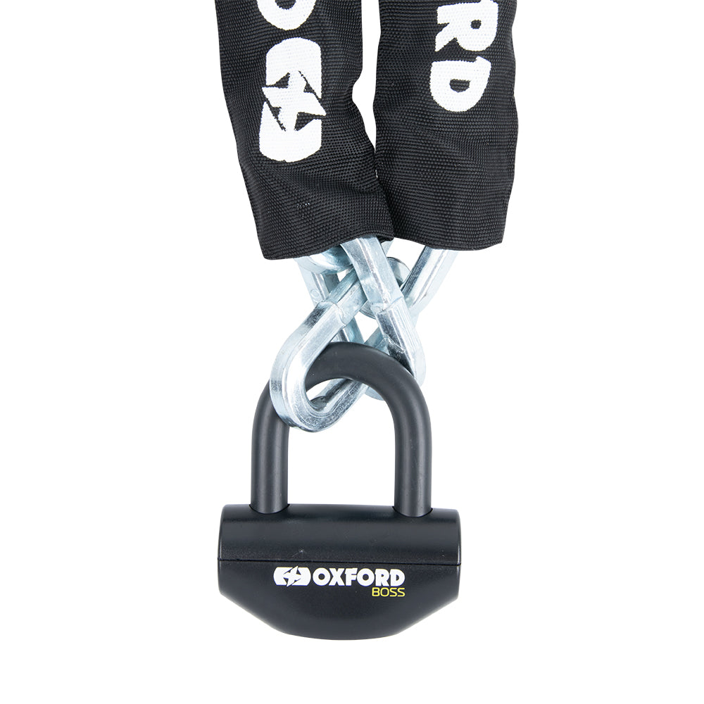Oxford Boss 12.7mm Motorcycle Chain Lock Black