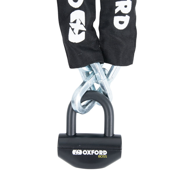 Oxford Boss 12.7mm Motorcycle Chain Lock Black