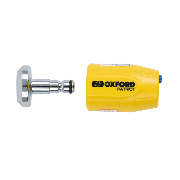 Oxford OF40 Patriot 14mm Pin Disc Lock Yellow