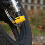 Oxford OF40 Patriot 14mm Motorcycle Pin Disc Lock Yellow