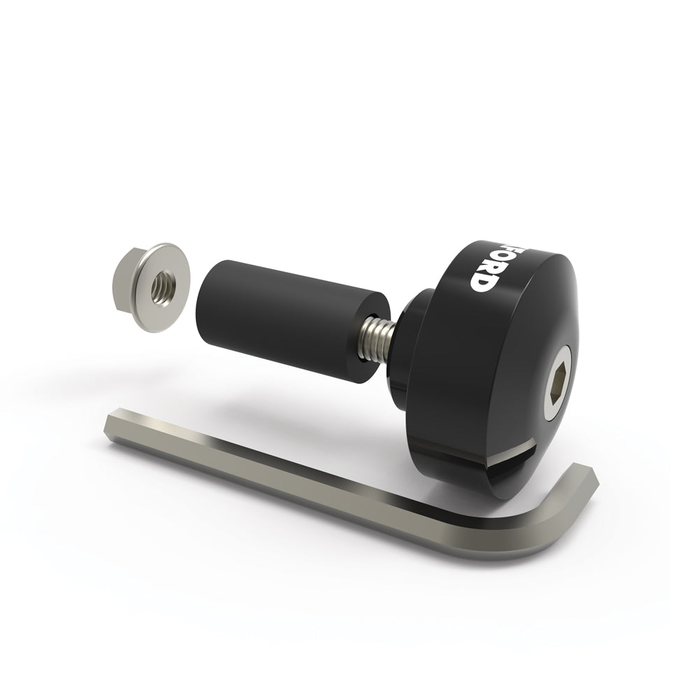 GILERA NEXUS 250 Oxford OX593 Handlebar Bar Ends 1 Black