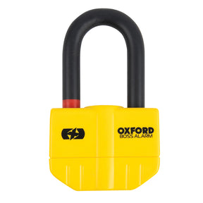 Oxford OF3 Boss Motorcycle Alarm 14mm Disc Lock Yellow