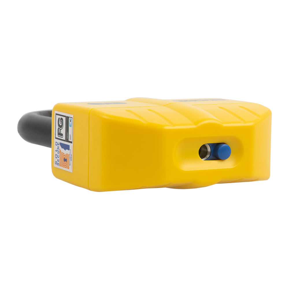 Oxford OF3 Boss Motorcycle Alarm 14mm Disc Lock Yellow