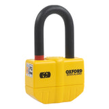 Oxford OF3 Boss Motorcycle Alarm 14mm Disc Lock Yellow
