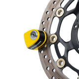 Oxford Micro XA5 Motorcycle Alarm Disc Lock Black Yellow