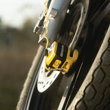 Oxford Micro XA5 Motorcycle Alarm Disc Lock Black Yellow