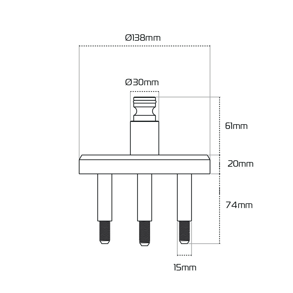 Oxford Beast LK113 Floor Anchor Lock Adaptor