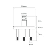 Oxford Beast LK113 Floor Anchor Lock Adaptor