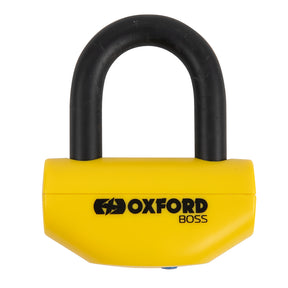 Oxford Boss OF39 12.7mm Motorcycle Disc Lock Yellow