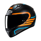 HJC C10 Lito MC27SF Blue Orange Motorcycle Helmet