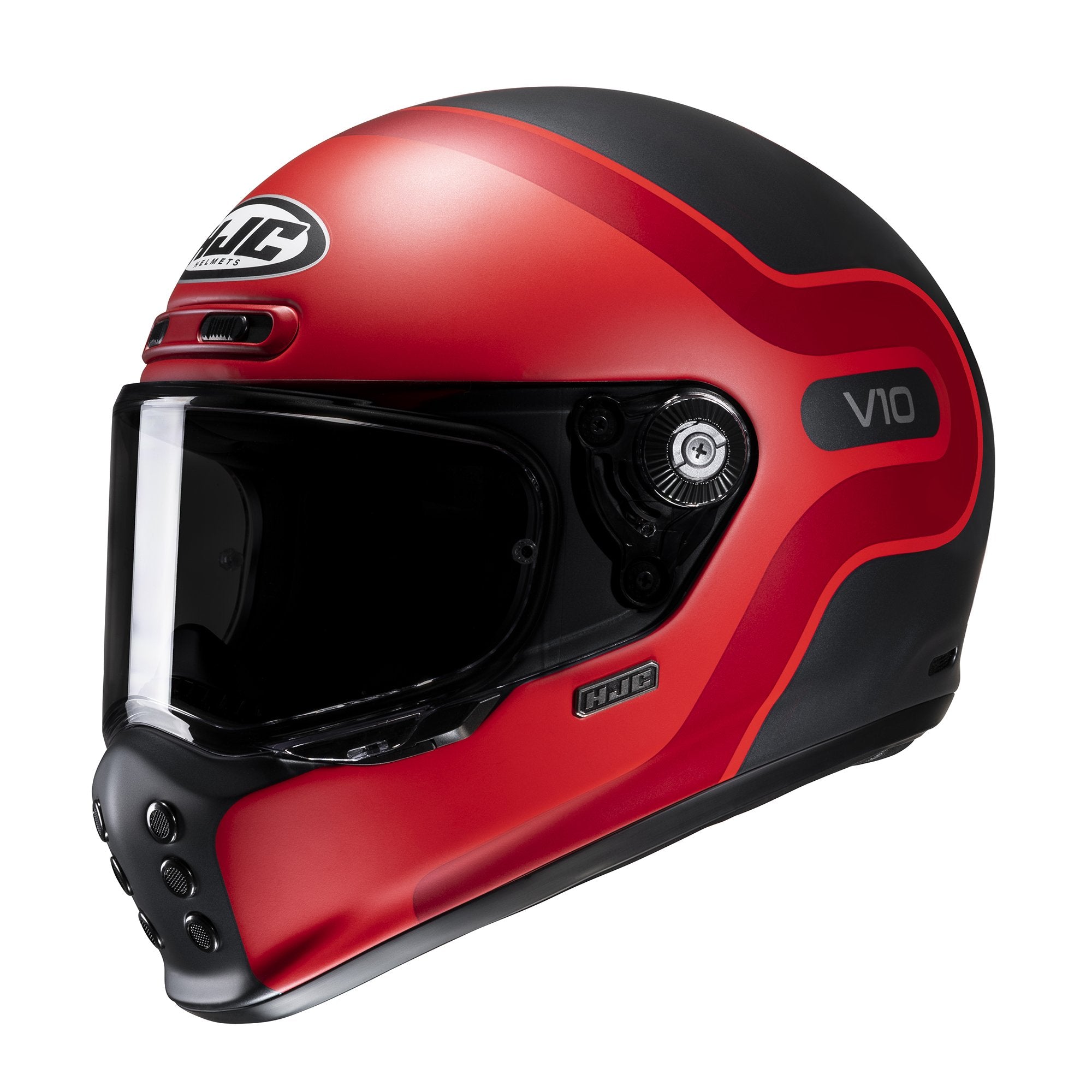 HJC V10 Grape MC1SF Red Motorcycle Helmet