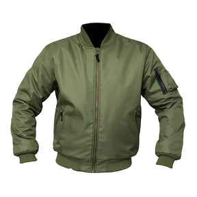 ARMR Bomber Aramid Motorcycle Jacket Waterproof Olive Green