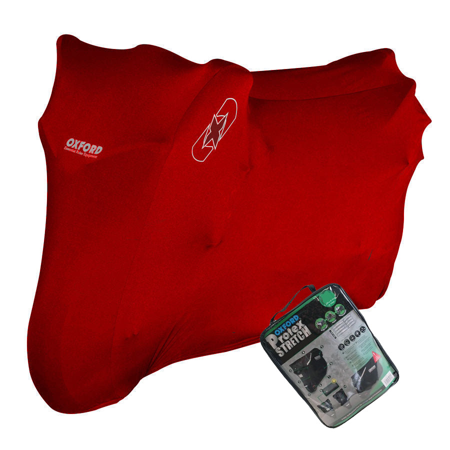 YAMAHA XVS1100 DRAGSTAR Oxford Protex Stretch CV177 Water Resistant Motorbike Red Cover