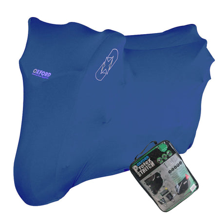 PIAGGIO NRG 50 Oxford Protex Stretch CV178 Water Resistant Motorbike Blue Cover