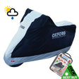 SUZUKI RV125 VAN VAN Oxford Aquatex CV202 Waterproof Motorbike Black & Silver Cover