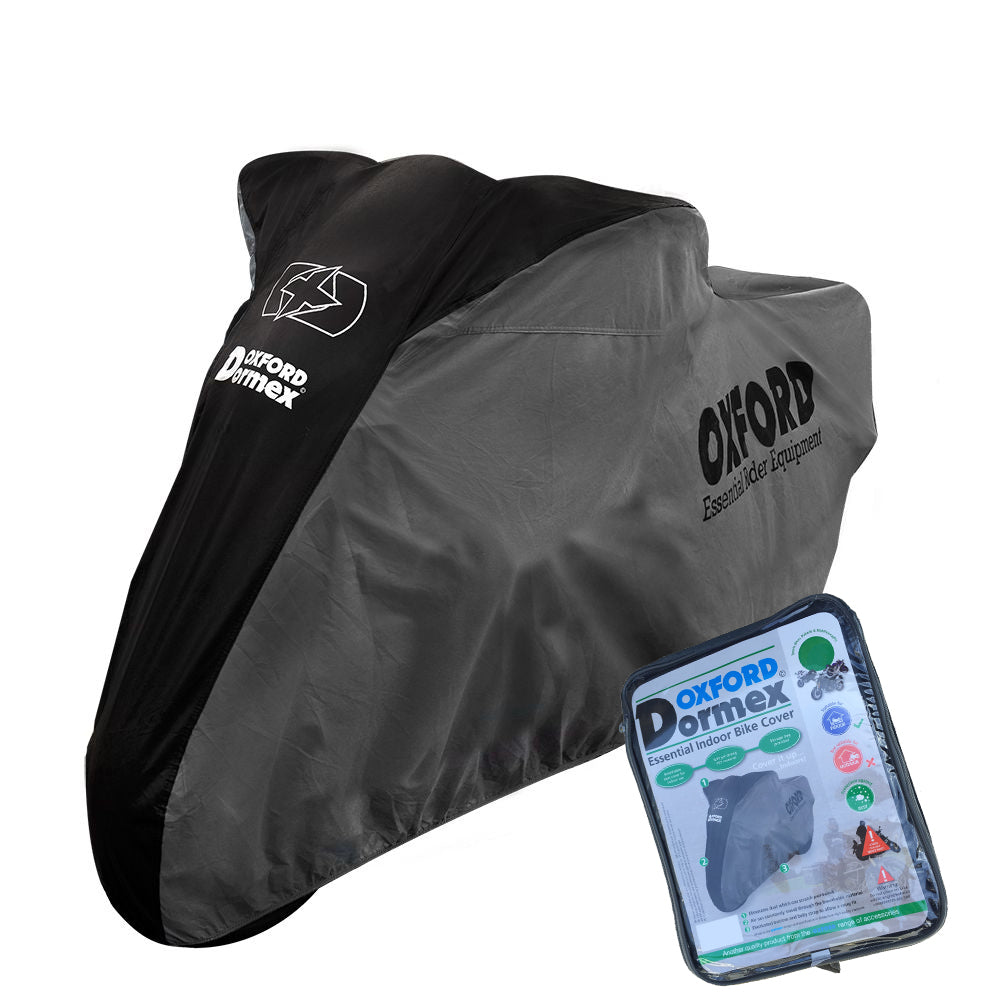 ZERO DS Oxford Dormex CV402 Water Resistant Motorbike Grey & Black Cover