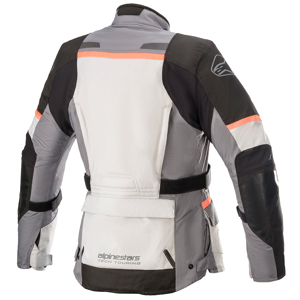 Alpinestars Stella Andes V3 Drystar Women's Jacket Ice Grey Dark Grey Black / Coral